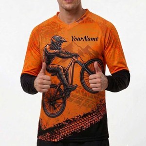 เสื้อจักรยานแขนยาวพิมพ์ลายแบบซับลิเมชั่น ปี 2025 สำหรับ BMX ครอสคันทรี แข่งขัน ให้ความสบายสูงสุด แห้งเร็ว - Product Image 4