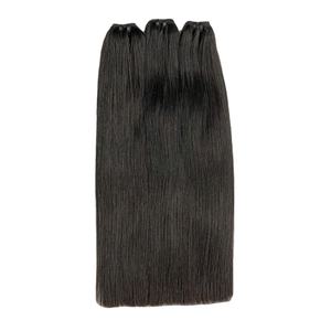 Extensiones de cabello humano sin procesar 100% de alta calidad, cutícula alineada, tejido de cabello virgen RECTO NATURAL para mujeres negras - Product Image 1