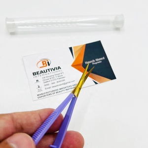 Tijeras de Manicura Beautivia International BI-MS-026, Tijeras Rectas Afiladas de Acero Inoxidable Sostenible con Microresorte - Product Image 2