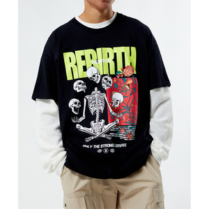 Camisetas de Alta Calidad para Hombre con Colores en Contraste, el Mejor Diseño, Secado Rápido, Transpirables y Cómodas, Camisetas de Algodón para Hombre - Product Image 1