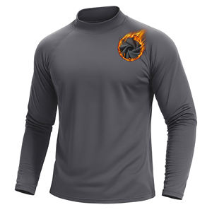 Camiseta de Compresión de Manga Larga Multicolor Hecha a Medida, Camiseta Deportiva de Secado Rápido con Buena Costura, Camisetas para Hombre - Product Image 1