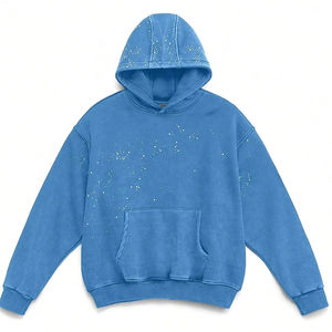 เสื้อฮู้ดดี้พิมพ์ลายสกรีนแบบคริสตัลไรน์สโตนสั่งทำพิเศษ คุณภาพพรีเมียม ดีไซน์ทันสมัยสำหรับสตรีทแวร์หรือชุดลำลองสำหรับทุกเพศ - Product Image 1