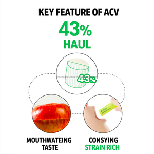 Apple Cider Vinegar <b>Gummy</b> <b>Candy</b> 20 Packs Healthy Low Calorie Natural Adult Immune Support Fruit Snack Not for Pregnant Women - Product Image 4