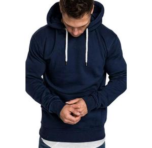 Sweat-shirt unisexe à capuche zippé, coupe classique, couleur unie, décontracté, manches longues, poche, tricoté, 100% coton, respirant, vêtement d'hiver - Product Image 2