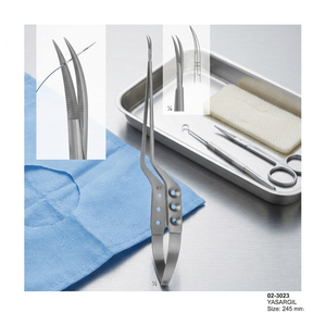 Microtijeras de Bayoneta Yasargil, Tipo Resorte, 245 mm – Instrumento Neuroquirúrgico de Precisión - Product Image 4