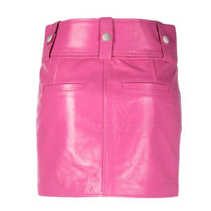 Jupe en cuir pour femme à prix raisonnable, logo personnalisé, fabriquée au Pakistan, nouvelle arrivée - Product Image 2