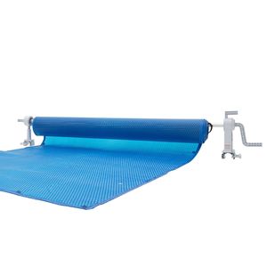 Enrollador de cubierta solar de aluminio de 20 pies para piscinas, con PVC y PC, compatible con piscinas de 3 x 20 pies de ancho - Product Image 1