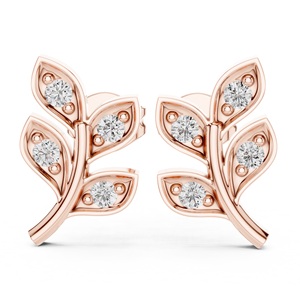 Pendientes de Moissanita Facetada de Plata de Ley 925 Pura, Chapados en Oro Rosa/Oro/Plata, Hechos a Mano y Certificados para Mujer - Product Image 3