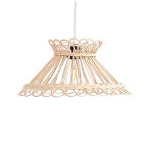 Hot New Eco Friendly Bamboo Rattan Chandelier Handmade Hanging Lamp for Hospitality Decoration - Product Image 1