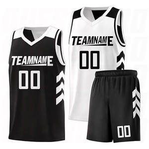 Maillots de basket-ball personnalisés, uniformes de haute qualité, nouveau design, shorts de basket-ball, sublimation, vêtements de sport réversibles, uniformes d'équipe - Product Image 1
