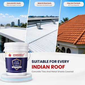 STARSHIELD Star Cool Shield Nano Modified Heat Reflective Insulating Coating Acrylic-Based Building Roof Cooling <b>Paint</b> - Product Image 3