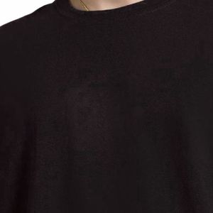 Customized Wholesale Solid Pattern Knitted High Quality 100% Cotton Oversized Eco-Friendly 200g Breathable <b>Men</b> T-Shirts - Product Image 3