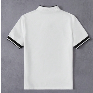 Camiseta Polo Clásica para Niños Pequeños, Tejido Transpirable, Diseño Sólido, Manga Corta, Ropa Casual de Verano - Product Image 3
