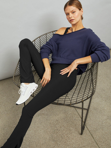 Women Stylish <b>Off</b> <b>Shoulder</b> Sweat Shirt Cozy <b>Long</b> <b>Sleeve</b> Pullover Cotton Blend Casual Loose Winter Fashion <b>Top</b> Private Label - Product Image 6