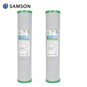 Système de filtration d'eau, bloc de charbon solide 20 x 4,5 Big Blue, emballage personnalisé - Product Image 1