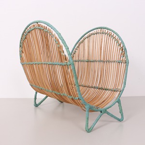 Décoration intérieure de bureau, porte-revues en rotin naturel, support de rangement pour magazines, porte-journaux - Product Image 1
