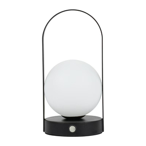 Minimalist Globe Crystal Tulip Night <b>Light</b> Warm White LED <b>USB</b> <b>Rechargeable</b> Manual Button 2700K Ra90 Bedroom Lamp - Product Image 2