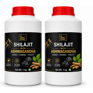 Mélange ayurvédique de résine de Shilajit de l'Himalaya avec Ashwagandha 1 kg Shilajit pur à base de plantes de qualité supérieure pour un soutien naturel de l'énergie et de la force - Product Image 1