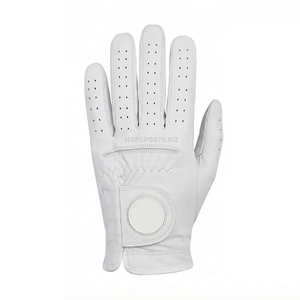 Leather Golf Glove Non-Slip Grip Breathable 2026 Best Selling Golf Gloves Manufacturer Golf Glove with Magnetic Ball <b>Marker</b> - Product Image 1