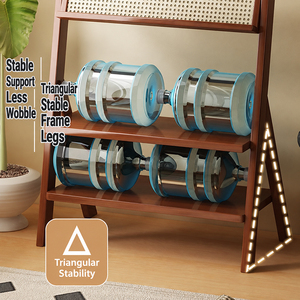 Leaning Ladder <b>Bookshelf</b> Modern Multi-Tier <b>Open</b> Shelves Space-Saving Display Storage Organizer Apartment Living Room Bedroom - Product Image 5