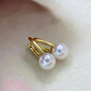 Pendientes de Perlas Naturales de Plata S925 de Zhuji Pearl Wholesale, 12-13 mm, con Caja de Regalo y Cierre de Seguridad - Product Image 2