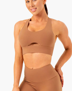 High Support Women's Lightweight Seamless Yoga Sports <b>Bra</b> Premium Quality Racerback Cheap Price Custom Made <b>Low</b> MOQ Wholesale - Product Image 1