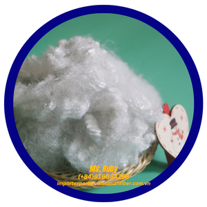 Almohadas de algodón ignífugas del proveedor de Vietnam 100% fibras cortadas de poliéster 6D HS Slick blanco reciclado fibra hueca 7D GRS 3D - Product Image 6