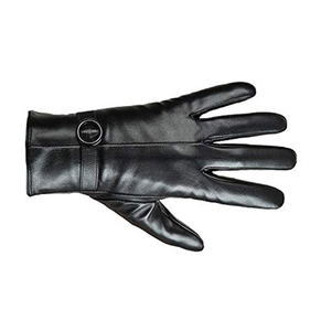 Leather <b>Gloves</b> Wrist Length Plain Style Thermal Unlined For Winter Daily Use - Product Image 6