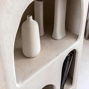 Librería Vandana Maxima Arista blanca con efecto hormigón y acabado madera - Product Image 2