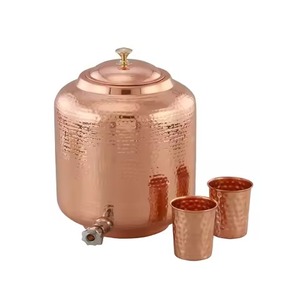Modern <b>Copper</b> Water Dispenser Multipurpose Water Holder with Tap Perfect for Home Kitchen Dining <b>Table</b> and Catering Service - Product Image 3