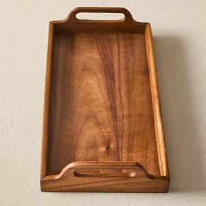 Plateau de service en bois massif de qualité supérieure pour ottoman, fournisseur en gros - Product Image 1