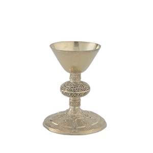Hot Selling Chalice Brass Color Also Customized With Etching Design Chalice is handmade high-quality brass church supplies - Product Image 1