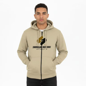Sweat-shirt à capuche zippé pour homme de haute qualité, personnalisé, sportif, décontracté, pour le sport, vente en gros, qualité export - Product Image 1