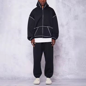 Nueva Llegada Sudadera con Capucha de Gran Gramaje con Logotipo Personalizado, Estilo Vintage y Lavado Ácido para Hombre, Tallas Grandes - Product Image 1