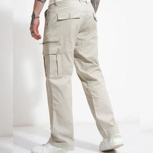 Cotton Polyester <b>Cargo</b> <b>Pants</b> Comfortable <b>Work</b> wear <b>Pants</b> Men's Casual Loose Wide Leg Premium Quality Fit - Product Image 3