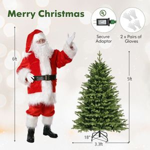 Albero di Natale Artificiale da 1,5 Metri con 11 Modalità di Illuminazione e Design Pieghevole, Controllabile a Distanza - Product Image 4