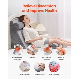 Juego de 4 Cuñas Ortopédicas Ajustables para Cama, Soporte para Brazos, Piernas, Cuello y Hombros, Almohada Postoperatoria para Lectura y Descanso en Cama - Product Image 5