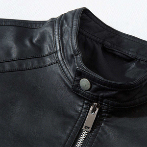 Veste de motard en cuir véritable 100% pour hommes et femmes - Imperméable, réversible, décontractée et élégante, design hivernal - Product Image 3