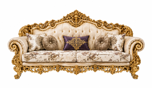 Juego de Sofás de Salón Estilo Maharaja Majestuoso, Juego de Sofás Clásico con Temática de Palacio para Sala de Estar, Fabricante de Muebles Premium para el Hogar - Product Image 3