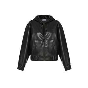 Sudadera con Capucha de Punto Sólido Estilo Gótico Vintage de Cuero Negro para Hombre, Sudadera con Capucha Extra Grande, con Bolsillo Delantero, Ropa Casual de Invierno - Product Image 5