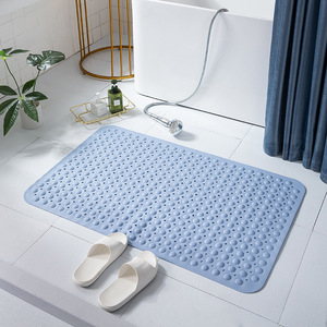 Minimalist Rectangle TPE Bath Mat With Rubber Backing Anti Slip Solid Color For Bathroom <b>Floor</b> Color For Bathroom <b>Floor</b> - Product Image 4