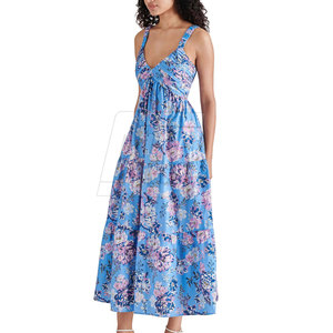 Robe de plage florale pour femmes, tenue d'été ample et légère, décontractée, pour les vacances, les voyages et la plage - Product Image 3