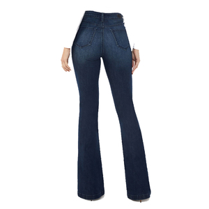 Wholesale Custom Women's Style Low <b>Waist</b> <b>Jeans</b> Washed Denim Wide Leg Loose Fit Style Baggy Pants for Women - Product Image 5