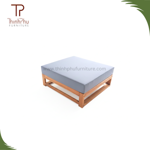 EDEN Juego de Muebles de Jardín de 6 Piezas, Contemporáneo, Ecológico, de Madera de Acacia, con Cojines Impermeables Plegables, para Hoteles y Villas - Product Image 3