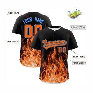Camiseta Deportiva de Béisbol con Botones en la Parte Delantera y Material Deportivo Ligero - Product Image 2