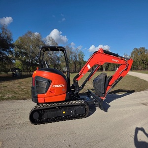 Mini-excavatrice Kubota KX057 d'occasion, 5 tonnes, 6 tonnes, machine à vendre maintenant, qualité supérieure, livraison rapide, équipement de terrassement - Product Image 4