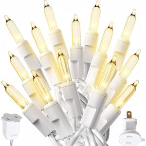 Luci Natalizie a Stringa da 3 Metri Bianco Caldo, 50 LED Scintillanti per Decorazioni Interne/Esterne, Luci per le Festività Natalizie - Product Image 1