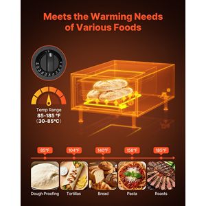 Scaldavivande Elettrico Commerciale a Cassetto Singolo in Acciaio Inossidabile, 85°F, Armadietto Scaldavivande Sottile Autoportante - Product Image 3