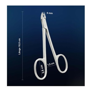 METAL MED CORPORATION Premium Quality Stainless Steel Right-Handed <b>Nail</b> <b>Scissors</b> Ingrown <b>Nail</b> Nipper Fine Point Straight Sharp - Product Image 2