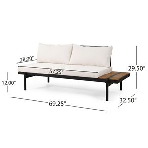THEO 2-Seater <b>Garden</b> <b>Sofa</b> Right Side Orientation - Product Image 2